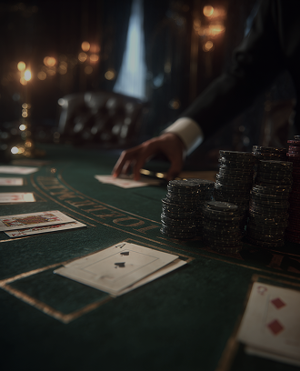 Classic American Roulette wheel featuring distinctive double-zero green slots, alternating red and black numbers, and gleaming chrome trim against polished wood